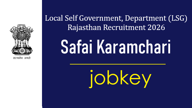 Rajasthan Safai Karamchari Online Form 2026-jobkey